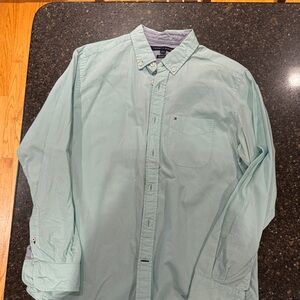 Tommy Hilfiger Men's Mint Button-Down Shirt